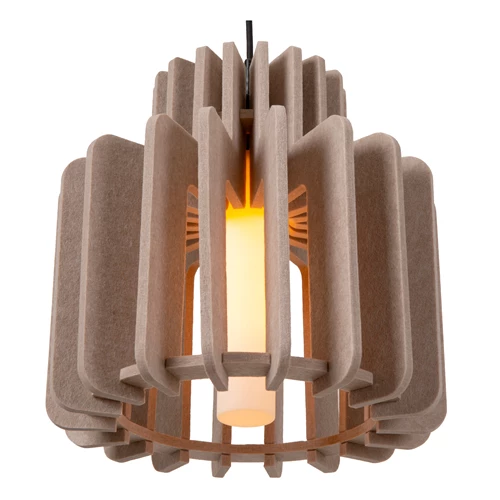 Lucide ROLLO - Suspension - 1xE27 - Taupe - détail 1